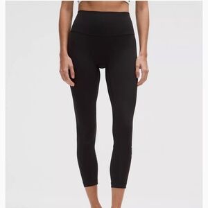 Lululemon Align No Line High Rise Pant/Leggings, 25", Black, SZ 4